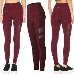 Beyond Yoga Garnet Space Dye Mesh Leggings